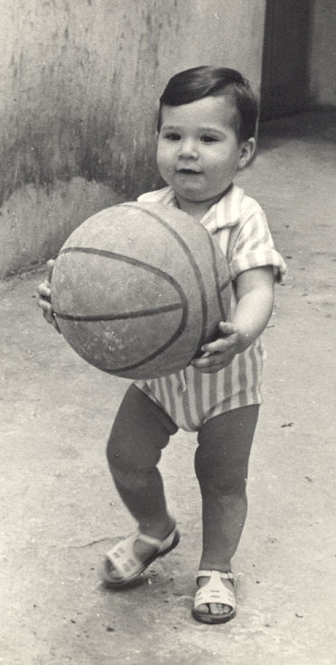 David Ribera-Nebot, con 1 año de edad